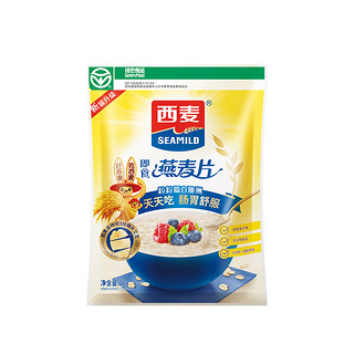 SEAMILD 西麦 纯燕麦片原味早餐谷物即食冲饮1KG速食懒人0添加蔗糖健身麦片