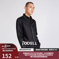 JODOLL乔顿春季新款衬衫男士商务休闲撞色舒适百搭纯棉长袖衬衫男 黑色 39