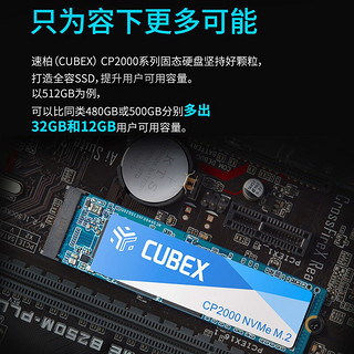 CUBEX 速柏 CP2000 NVMe协议 M.2固态硬盘 256GB