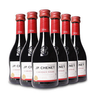 J.P.CHENET 香奈 法国进口红酒歪脖子酒女士小酒mini系列 网红经典赤霞珠西拉红酒整箱