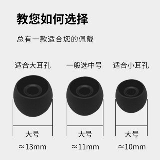 MasentEk 美讯 ES20蓝牙耳机套耳帽耳塞套头入耳式硅胶软塞帽冒通用保护套配件可替换