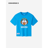 CONVERSE 匡威 儿童装男童短袖2023新款T恤 天空蓝 110/52