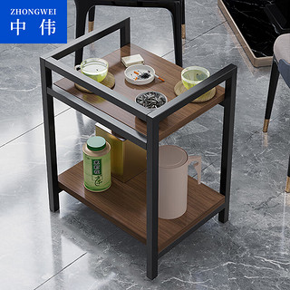 中伟（ZHONGWEI）麻将桌棋牌室茶几茶水柜茶水架子可移动小边几43*33*50cm