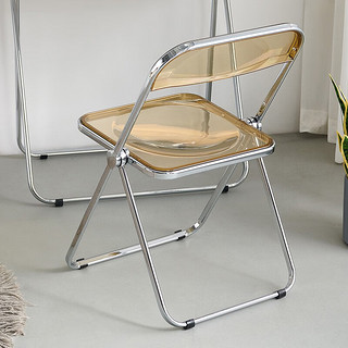 全友家居折叠椅现代简约便携可折叠收纳电镀金属框架家用椅DX118010 折叠椅B(1包1把)