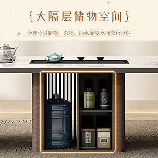 中伟（ZHONGWEI）茶桌现代功夫茶桌茶台（200*80*75cm）香奈儿