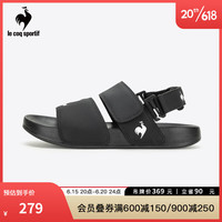 乐卡克 法国公鸡男女2023夏季新款时尚男女凉鞋沙滩鞋CMT-231335 黑色 42