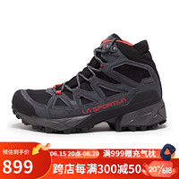 LA SPORTIVA Saber GTX皮质防水户外越野登山鞋男女款徒步鞋 碳灰/木槿紫 39