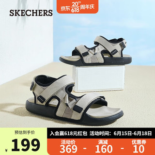 SKECHERS 斯凯奇 男士魔术贴沙滩鞋 237292
