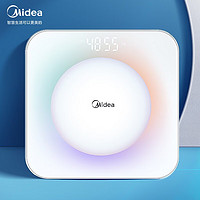 Midea 美的 智能精准体重秤usb充电款家用人体电子称重计小型减肥高精度耐用专业健康女生 彩虹秤