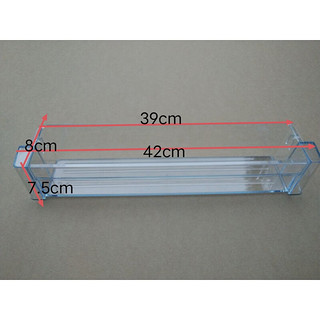 适用西门子博世冰箱门上盒子置物架瓶架收纳挂盒蛋架抽屉隔板配件 7号冷藏小瓶框(博世透明蓝色)