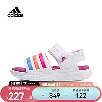 adidas kids阿迪达斯女青少年DURAMO SANDAL SL K沙滩凉鞋 HP5835 33