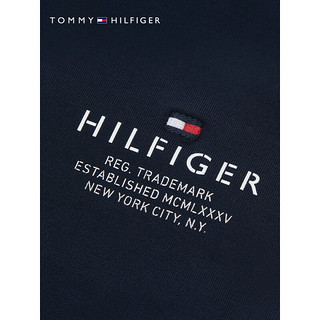 TOMMY HILFIGER23新款春夏童装男简约字母印花松紧腰休闲短裤TH2322006 藏青色003 6/120cm