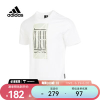 阿迪达斯 (adidas)男子WJ LOGO TEE圆领短T恤 IA8150 S