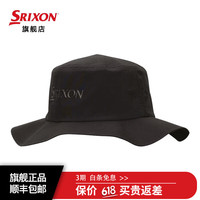 SRIXON史力胜高尔夫球帽渔夫帽男士夏季新款遮阳防晒球帽golf透气球帽 GAH-22051I 黑色