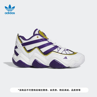 adidas阿迪达斯官方三叶草TOP TEN 2010男子新款经典运动鞋HQ4624 白/紫/金 43(265mm)