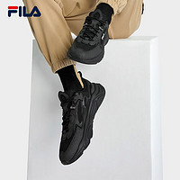 斐乐（FILA） 官方MARS 1S+男鞋复古运动鞋2023秋季新款火星鞋跑步鞋 黑-BK 39