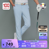 RYDER CUP莱德杯高尔夫服装男裤子23夏季新品运动防晒凉感快干休闲长裤男 浅蓝色 32