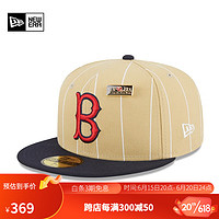 NEW ERA纽亦华2023新款MLB条纹棒球帽男女同款平檐遮阳潮帽 60363293-黄色 738