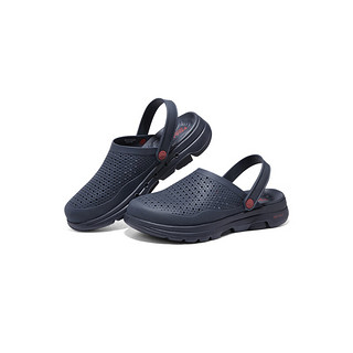斯凯奇（Skechers）透气镂空休闲轻质凉鞋243016 海军蓝色/NVY 45