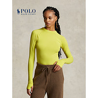 Polo Ralph Lauren 拉夫劳伦 RLX系列 女装 23秋修身版徽标半高领T恤RL24669 700-黄色 L