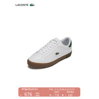 法国拉科斯特 LACOSTE男鞋23春夏季新款经典复古百搭低帮平底鞋45SMA0040 Y37/白色/绿色 7.5/41