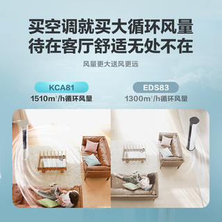 统帅 Leader海尔智家空调3匹柜机2P匹落地式立式冷暖圆立柜式家用客厅节能柱式空调 海尔3匹一级KFR-72L/KCA81U1