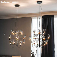 BIDESEN 碧得森 意大利复古怀旧玻璃灯泡餐厅吊灯北欧美式简约创意个性茶室客厅灯