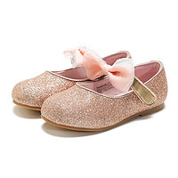 巴拉巴拉 女童公主鞋公主风春装新款儿童小童淑女洋气亮晶晶粉红
