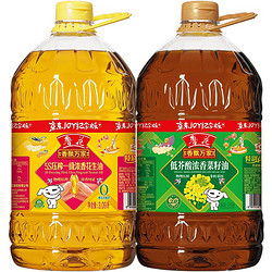 luhua 鲁花 食用油5S压榨一级花生油+菜籽油共6.18L