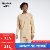 Reebok 锐步 官方新款男女休闲长袖T恤HR3137 HR3139 A/XS