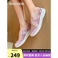 斯凯奇（Skechers）玛丽珍单鞋女士夏季网面透气平底休闲复古鞋子896026