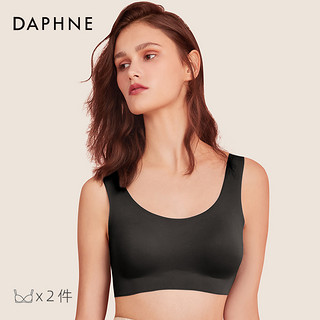 DAPHNE 达芙妮 无痕内衣女小胸聚拢运动夏季薄款美背抹胸背心式文胸无钢圈