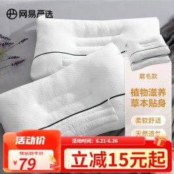 YANXUAN 网易严选 护颈花草枕 对枕 防螨磨毛款