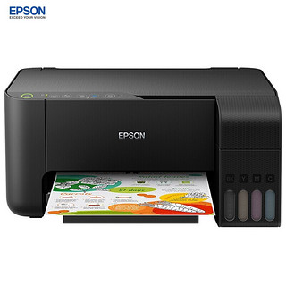 EPSON 爱普生 墨仓式无线家用打印机L3258+墨水 打印机