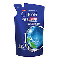 CLEAR 清扬 补充装200g*2袋洗头水去屑止痒洗发露活力运动薄荷CZG