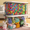 儿童玩具收纳箱宝宝衣服零食整理筐家用塑料储物盒透明积木收纳盒