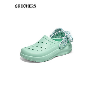 SKECHERS 斯凯奇 女士蝴蝶结洞洞凉拖鞋 111494