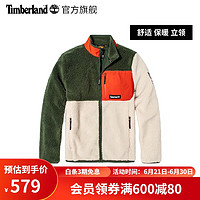 添柏岚（Timberland）官方外套男装摇粒绒抓绒衫春户外宽松|A2AXT A2AXTCT8/白色 XS