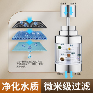 水龙头过滤器头嘴家用自来水净化器厨房延伸防溅过滤净水器神器