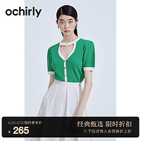 ochirly 欧时力 女士短袖针织衫 1WY303181F