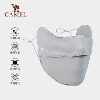 CAMEL 骆驼 防晒夏季薄款透气护眼角防护面罩轻薄防护脸罩 1J3226O5013，远山灰