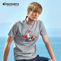 discovery expedition Discovery户外春夏新品男式T恤短袖时尚卡通印花上衣DAJH81638