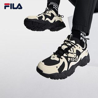 FILA 斐乐 猫爪4代老爹鞋男鞋复古运动鞋2023秋新款轻便透气休闲鞋