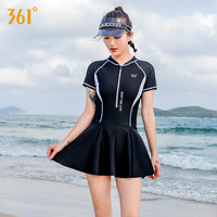 361° 泳衣女款2022新款连体裙式显瘦遮肚高弹力大码泡温泉泳装