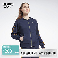 Reebok 锐步 官方女子ZIP简约训练健身运动经典复古连帽夹克GS9344