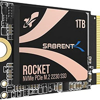 SABRENT Rocket 2230 NVMe 4.0 1TB 高性能 固态硬盘 PCIe 4.0 M.2 2230 SSD [SB-2130-1TB]