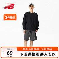 New Balance NB官方奥莱 男款夏季潮流运动休闲舒适透气针织短裤