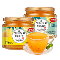 抖音超值购：FUSIDO 福事多 蜂蜜柚子茶 500g+柠檬茶 500g
