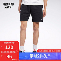 Reebok 锐步 官方男子SHORT黑色潮流百搭运动休闲经典短裤FJ3286 FJ3286 A/L