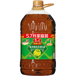 luhua 鲁花 香飘万家低芥酸浓香菜籽油5.7L